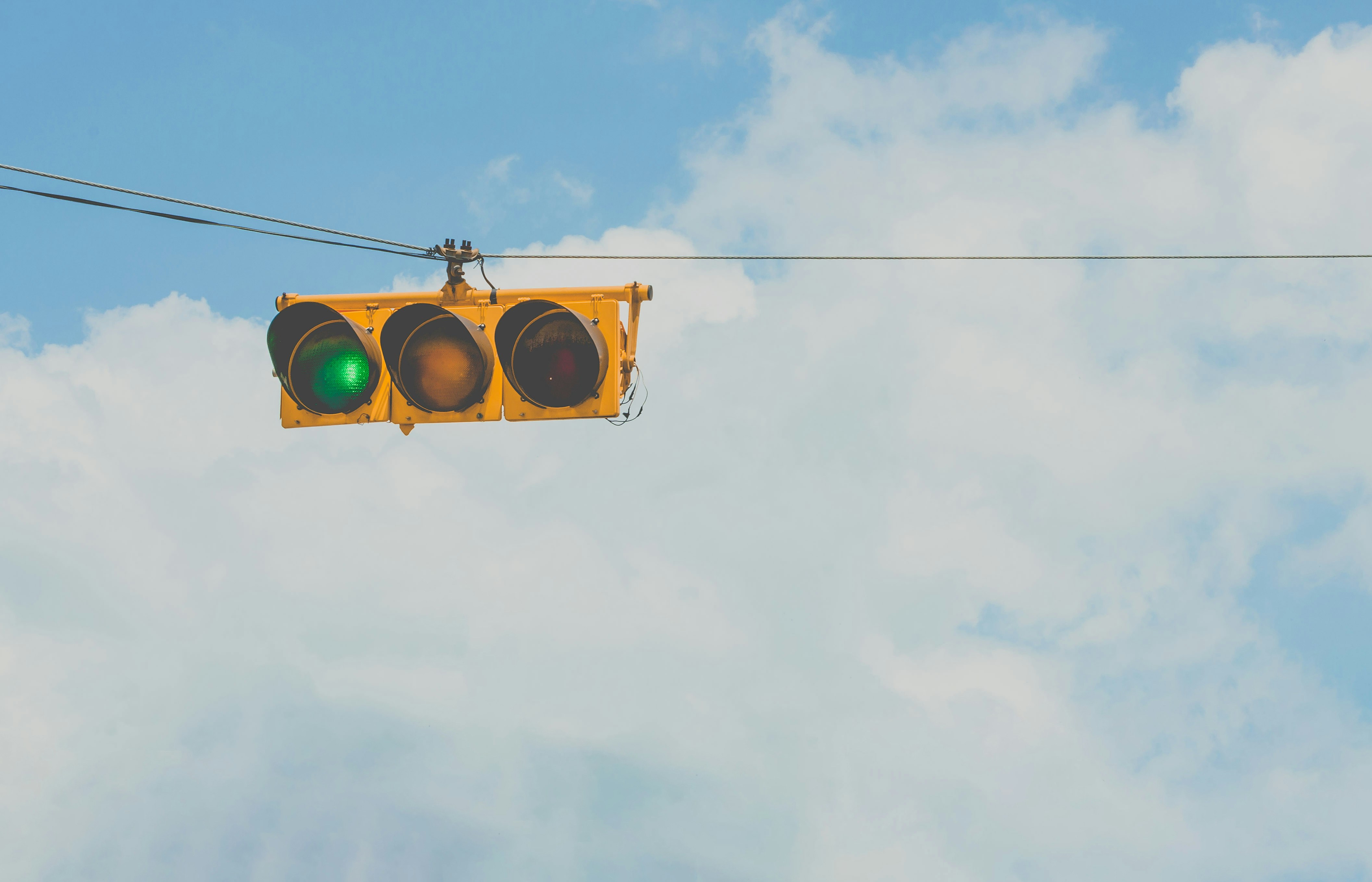Traffic signal stock photo